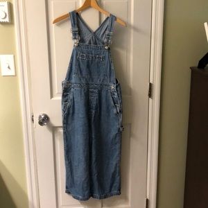 Gap x-small jean ankle overalls